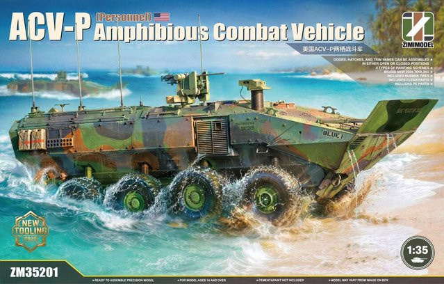 Zimi Model ACV-P Amphibious Combat Vehicle (Personnel), Fahrzeug, 1:35, ab 14 Jahren - Bild 1