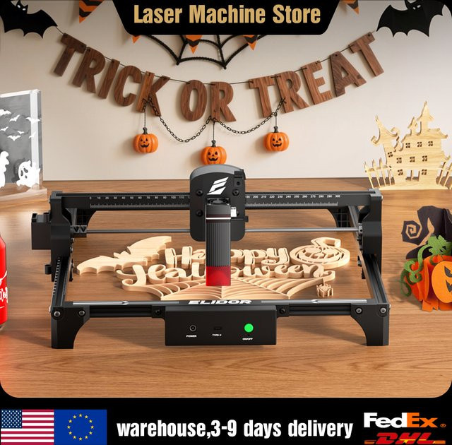 ELIDOR Z6 Lasergravierer und CNC-Schneidemaschine für Holzbearbeitung mit blauer Laserdiode, Arbeitsbereich: 300 x 300 mm - Bild 1