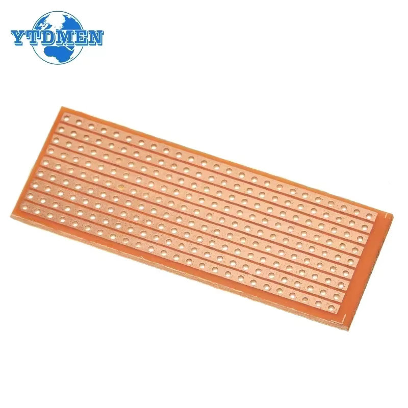 YTDMEN Einseitige Universal Experiment Matrix Platine, einreihig, braun, B/T: 2,5 x 6,4 cm - Bild 2