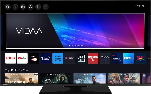 Toshiba Smart TV 40QV3F63DDZ QLED Full HD Fernseher in Schwarz, 40 Zoll (100 cm) - Bild 1