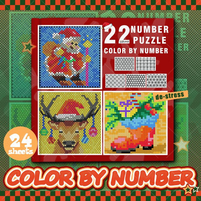 Zahlen-Puzzle Malbuch für Erwachsene und Jugendliche in Weiß und Multicolour zum Stressabbau und DIY-Malen - Bild 1