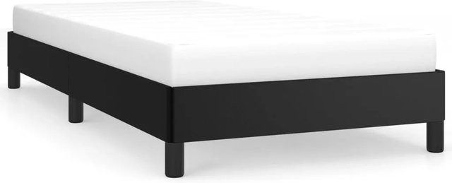 vidaXL Polsterbett aus Kunstleder in Schwarz, B/T/H: 90 x 190 x 25 cm - Bild 1