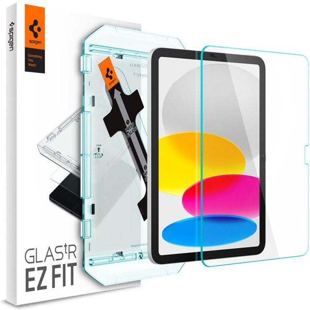 Spigen GlastR EZ FIT Displayschutzfolie aus gehärtetem Glas für Apple iPad (2025) / (2022), transparent, AGL05554 - Bild 1