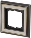 Busch-Jaeger Rahmen 1-fach aus Metall in Elfenbein/Beige - Bild 2