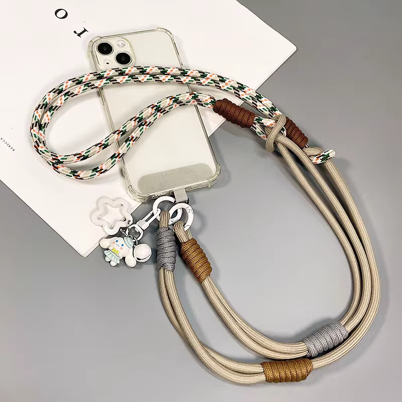 DOLANBIA 3in1 Handy Lanyard im Koreanischen Stil als Crossbody, Neck und Wrist Strap, verstellbar, Multicolour - Bild 5