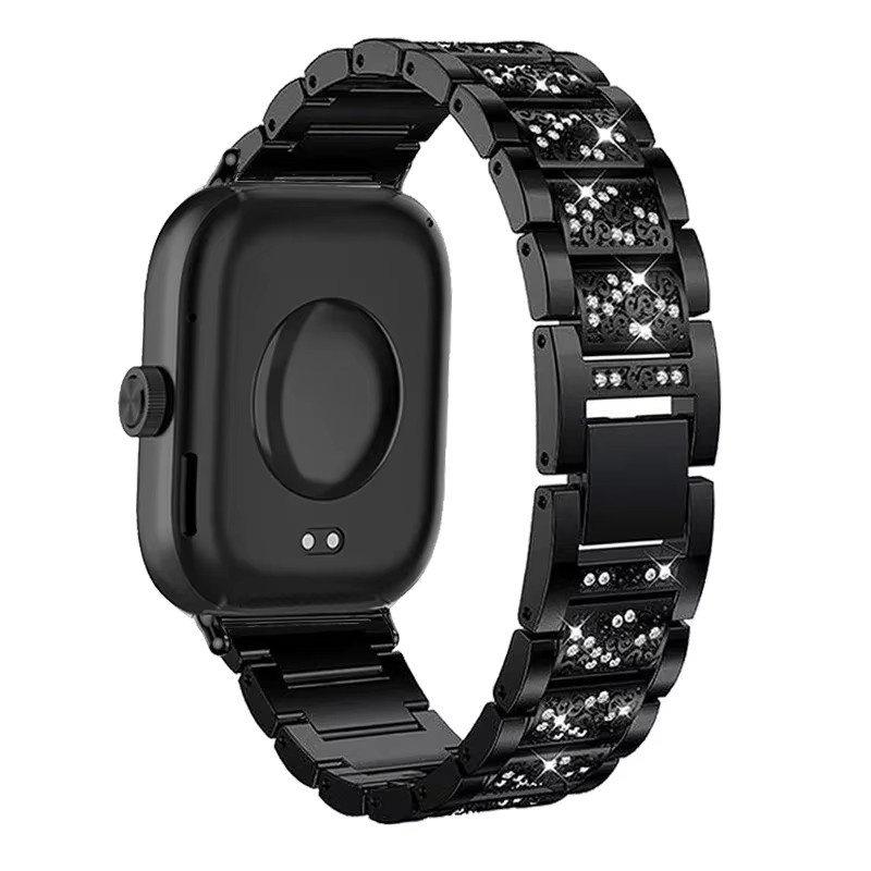 Armband Edelstahl, Diamant, Kristall, Schwarz, Damen - Bild 3