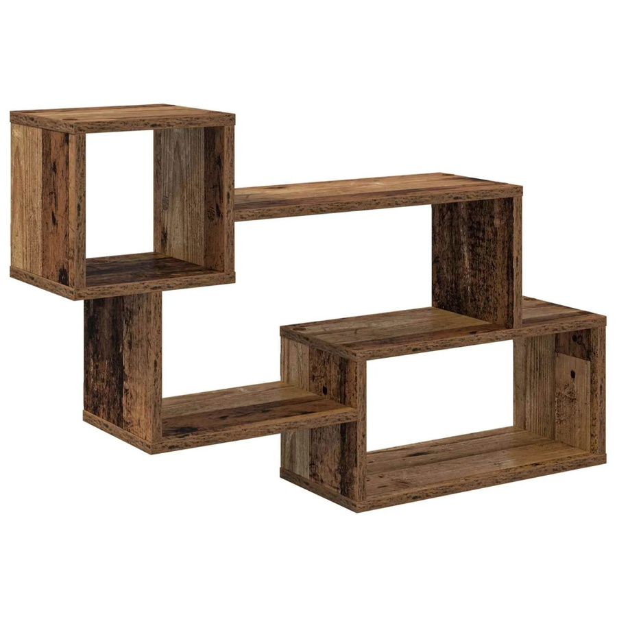 vidaXL Schwebendes Regal Wandhalterung aus Holz in Braun, Modernes Design, B/T/H: 87 x 20 x 55 cm - Bild 2