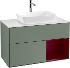 V&B Waschtischunterschrank Finion 100 in Weiß lackiert, B/T/H: 100 x 50,1 x 50,1 cm - Bild 1