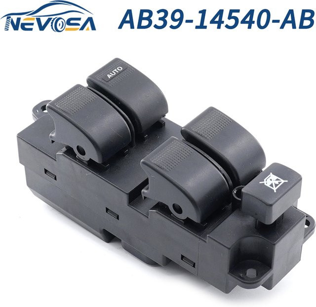 NEVOSA Fensterheber Schalter Master Taste für Ford Ranger PXT6 und Mazda BT50 2012-2018 Rechte Seite, Schwarz - Bild 1