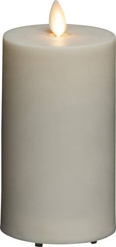 Konstsmide 1635-115 LED-Kerze Creme-Weiß mit Fernbedienung und Timer für die Weihnachtsbeleuchtung, Durchmesser: 7,6 cm, Höhe: 18,0 cm - Bild 1