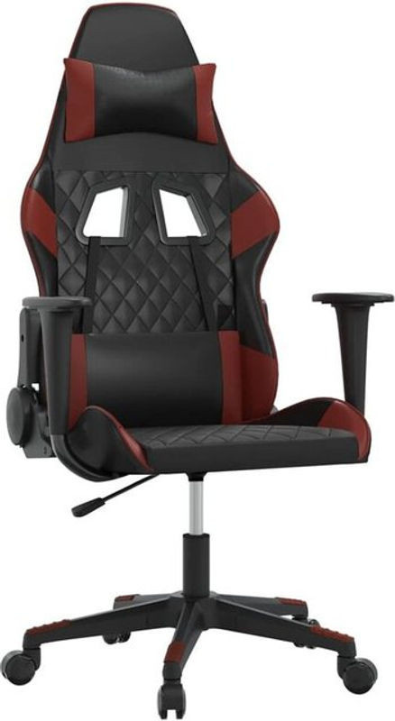 vidaxl Gamingstuhl aus Kunstleder in Schwarz und Rot - Bild 1