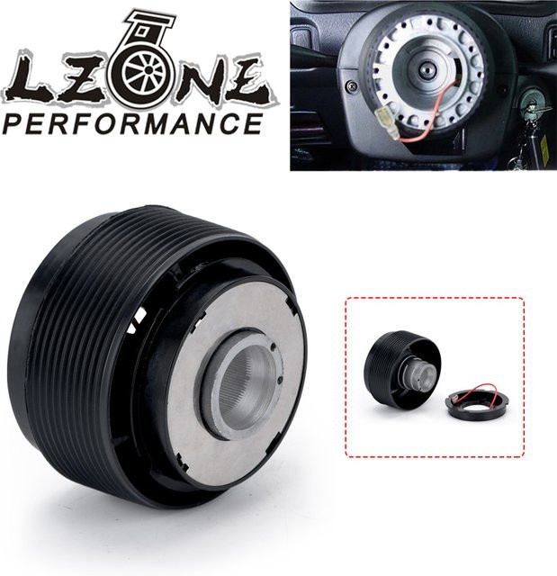 LZONE Lenkrad-Boss-Kit mit Nabenadapter für Volkswagen VW Golf MK3 in Schwarz - Bild 1
