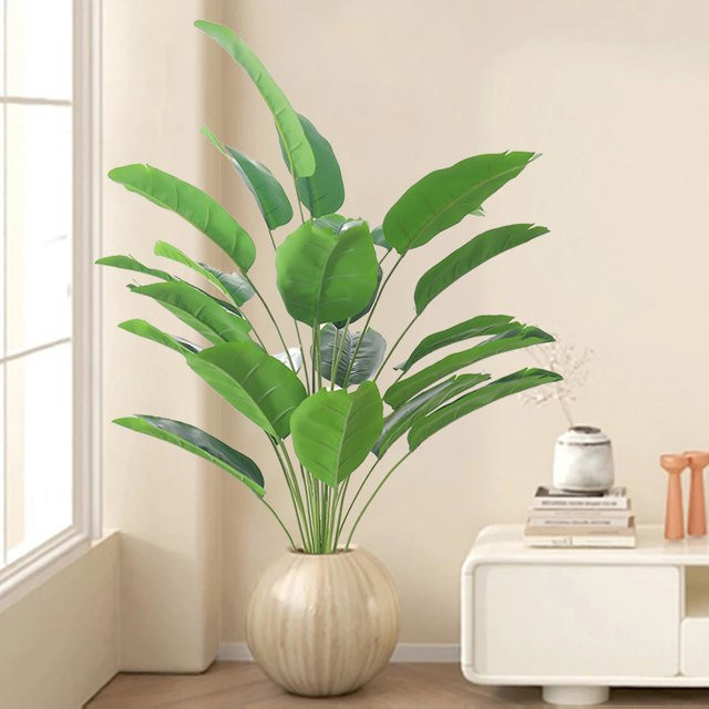 Kahaul Künstliche Tropische Palme als Dekoration aus Kunststoff in Grün - Bild 1