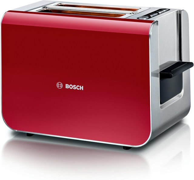 Bosch Styline TAT8614N Toaster in Rot und Edelstahl - Bild 1