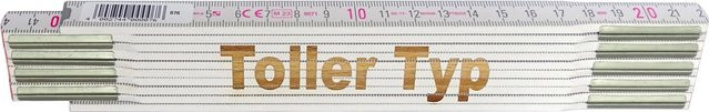Stabila Zollstock Toller Typ mit Lasergravur, weiß, 2 m - Bild 1