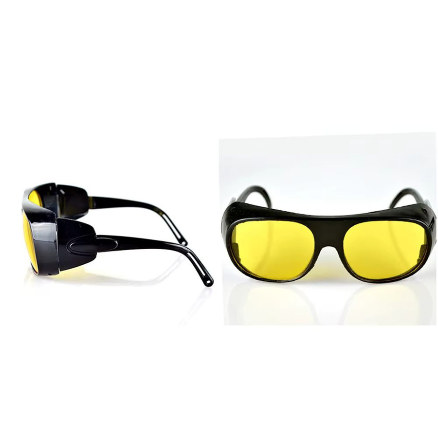 Mehrfarbige Schweißbrille als langlebige Augenschutzbrille für Lötarbeiten und Lichtbogenschweißen, Staubdicht und Anti-Schlag, Farbe: Gelb - Bild 2