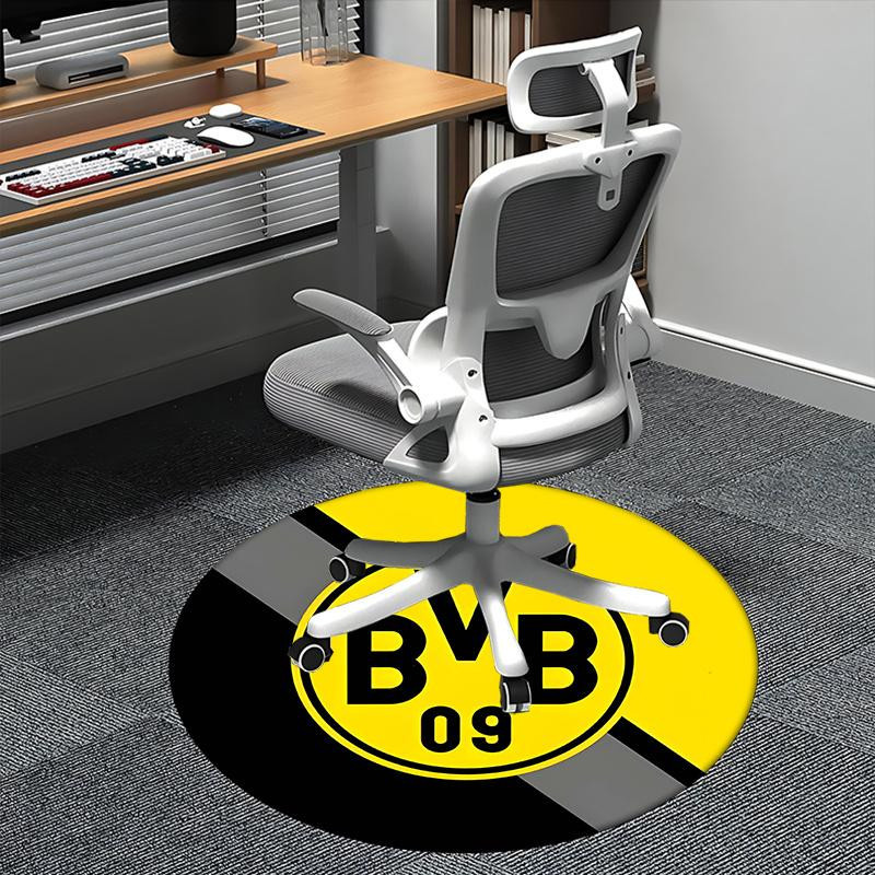 BVB Borussia Dortmund Runder Teppich Yun Heng Three, Maschinenwaschbar und Rutschfest, Durchmesser: 80 cm - Bild 2