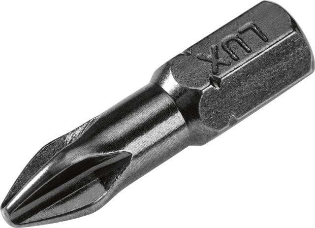 LUX-TOOLS Torsion Bit Comfort PH2 Schraubendreher-Bits aus Stahl, 2 Stück, Silber - Bild 1
