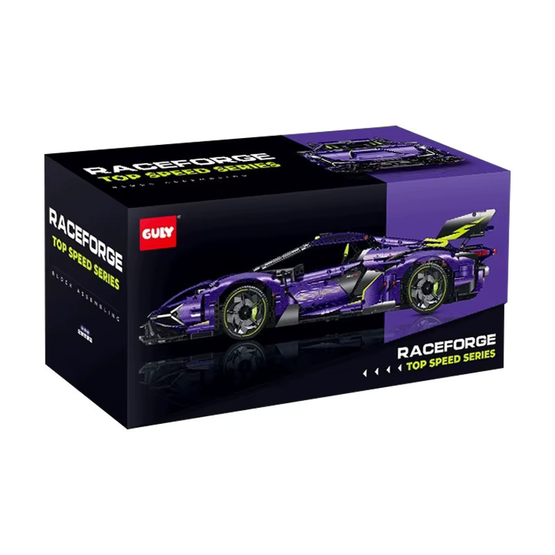 GULY Technischer RC-Supersportwagen, Bausteine, Montagemodell - Bild 5