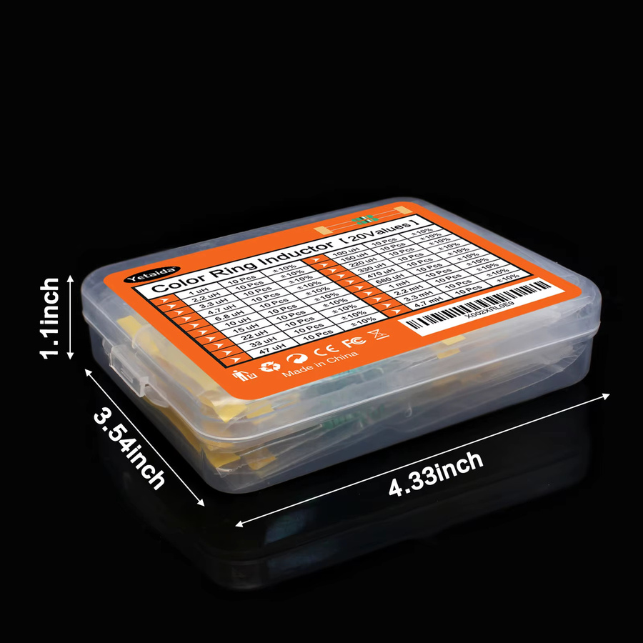 200 Teile Induktor Sortiment Kit mit 20 Werten DIP Ring Induktoren in Multicolor - Bild 2