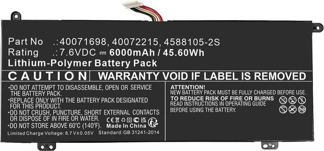 CoreParts MBXTO-BA0066 Laptop-Ersatzteil Akku in Schwarz mit 6000 mAh - Bild 1