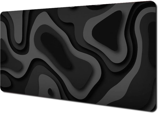 Cairo Gaming-Mauspad mit abstraktem Muster in Schwarz-Grau, B/T/H: 90 x 40 x 0,3 cm - Bild 1