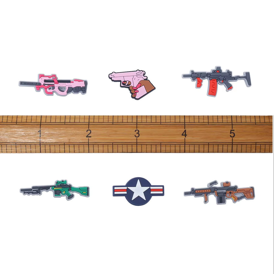 Lanxi League Schuh-Charms, Waffen, PVC, Kinder - Bild 5