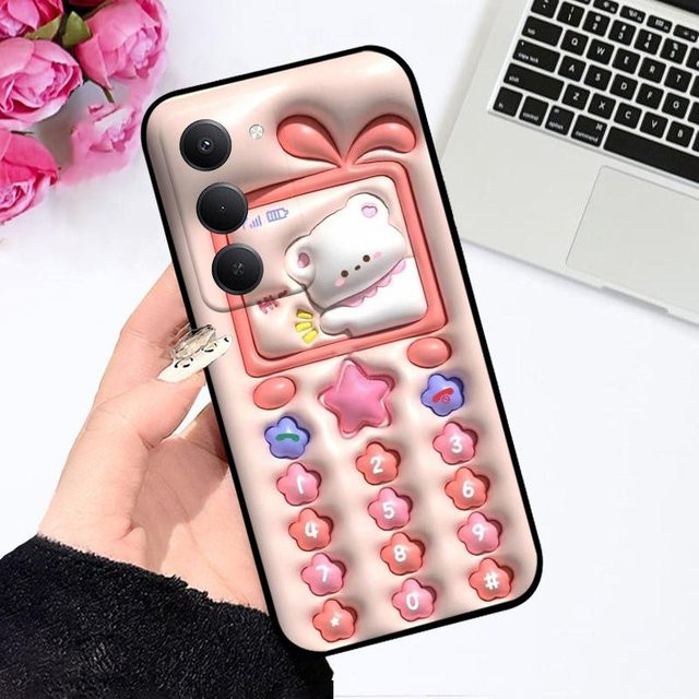 Stoßfeste Silikon Handyhülle für Xiaomi Redmi 15 4G und 5G in Pink - Bild 1