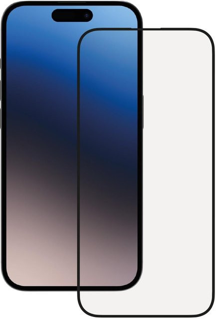 Vivanco Full Screen Displayschutzglas für iPhone 15 Pro, transparent - Bild 1