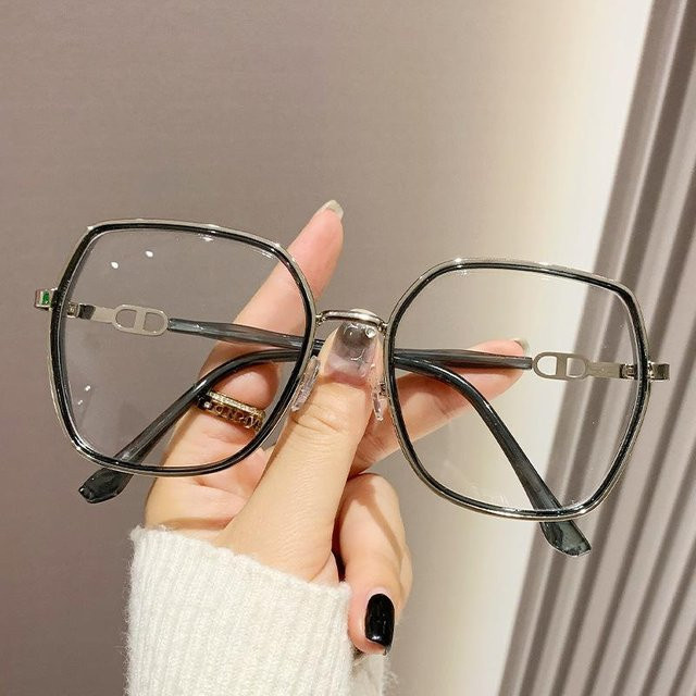 Dote Lesebrille, Quadratisch, Metall, Silber, Unisex, Vollrand - Bild 1