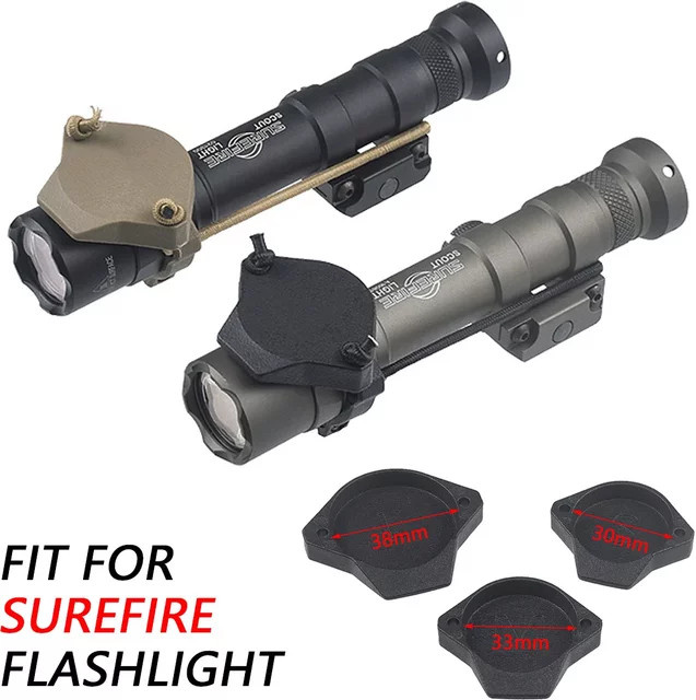 Surefire Taktische Lichtschutzabdeckung SF M300 M600 Frontlinsen-Schutzkappe in Schwarz - Bild 1