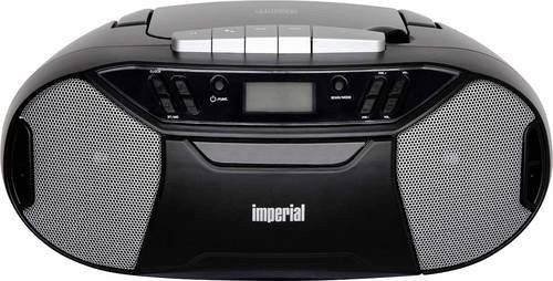 Imperial PBB Boombox mit CD-Player, Kassettenspieler und Radio in Schwarz - Bild 1