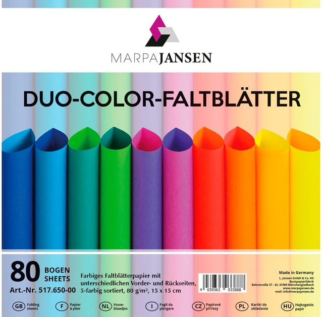MarpaJansen Faltblätter Duo-Color in Rainbow Colors Multicolor - Bild 1