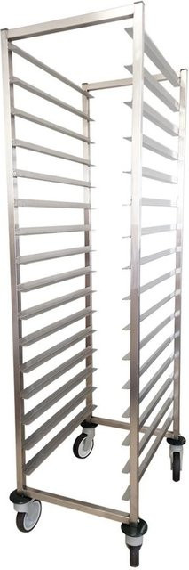 Scaritech Edelstahl-Leiter mit 16 Stufen für 10-l-Behälter in Grau und Silber, Breite: 40,0 cm, Tiefe: 60,0 cm - Bild 1
