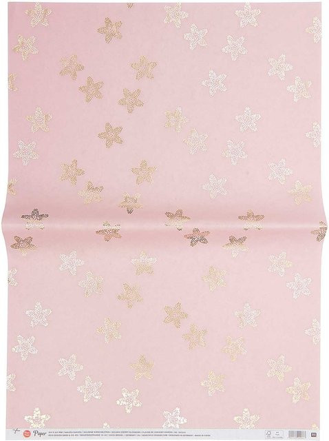 Rico Design Paper Poetry Paper Patch mit goldenen Kirschblüten, Farbe: Gold, B x H: 30 x 42 cm - Bild 1