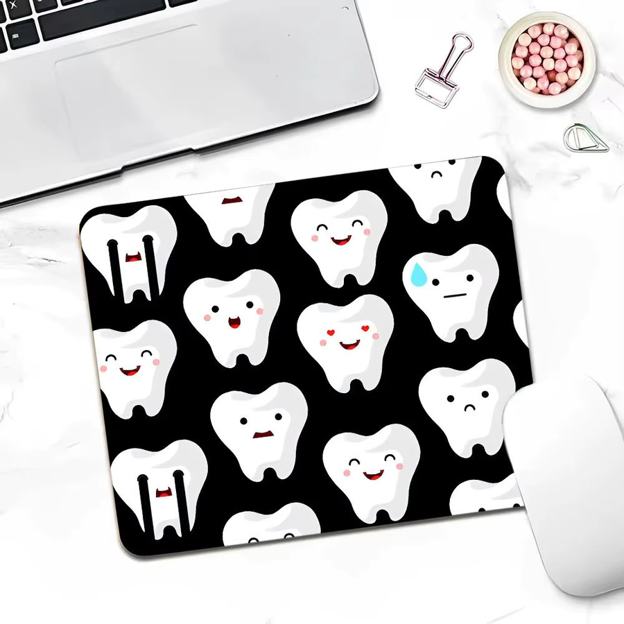 VIKAMA Kawaii Dental Schreibtischunterlage rutschfeste Schreibunterlage für Gaming und Desktop-Dekoration multicolour B/T: 22,0 x 18,0 x 22,0 cm - Bild 1