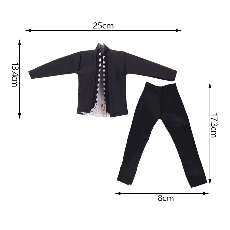 luckdoll Puppen Kleidung Leder Jacke Winter Clothes, 4-teiliges Set, Zubehör - Bild 3