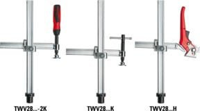 Bessey Spannelement TWV16 200/150 mit Knebelgriff in Silber - Bild 1