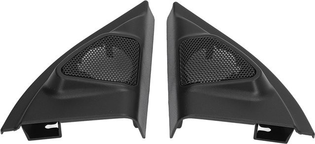 Igeteck 2 Stück Auto Türsäulen Hochtöner Abdeckung Zierleiste Lautsprecherblende Ersatz für Vios Yaris 2014+ Grau - Bild 1