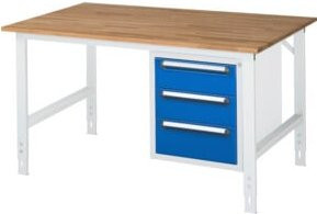 Rau Arbeitstisch Tom KM06 höhenverstellbar, B/T/H: 150 x 100 x 76-108 cm - Bild 1