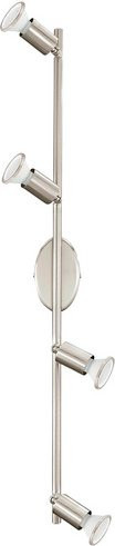 Eglo Spot BUZZ-C, 4-strahlig Deckenleuchte mit GU10 LED, silberfarben - Bild 1
