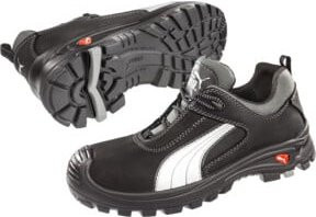 Puma Safety Sicherheitsschuh Cascades Low in Schwarz/Weiß aus Leder Gr. 48 S3 HRO SRC EN ISO 20345 - Bild 1