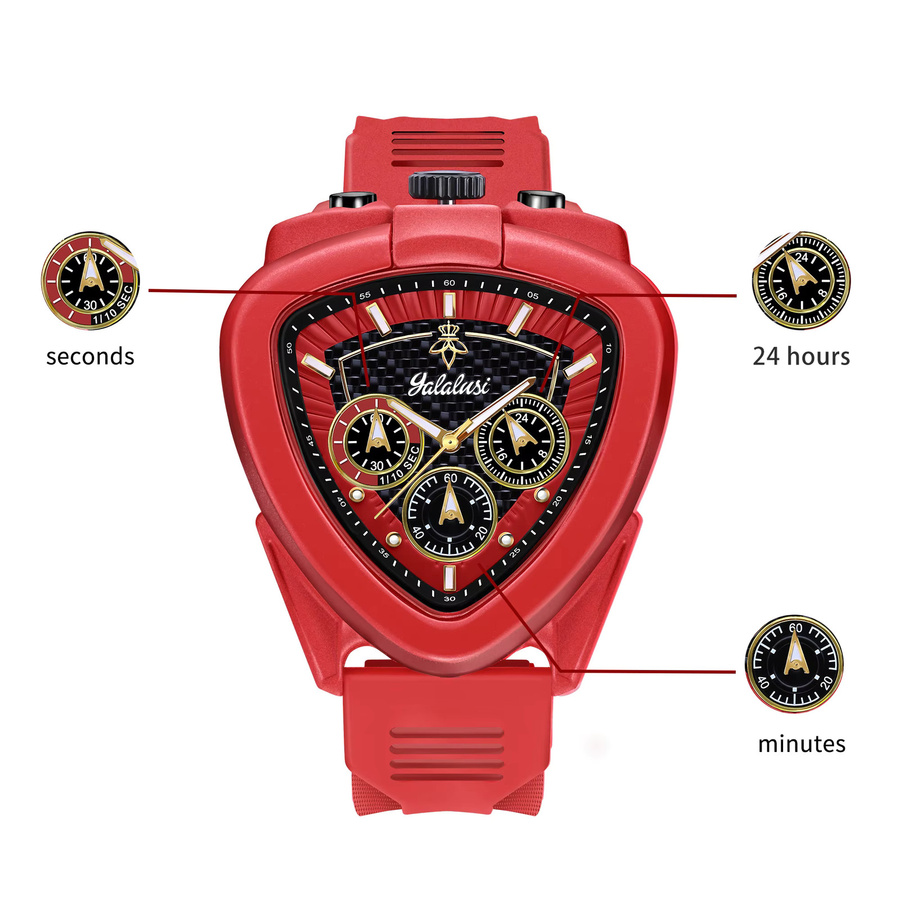 YaLaLuSi Armbanduhr, Quarz, Blau, Silikon, Herren - Bild 2