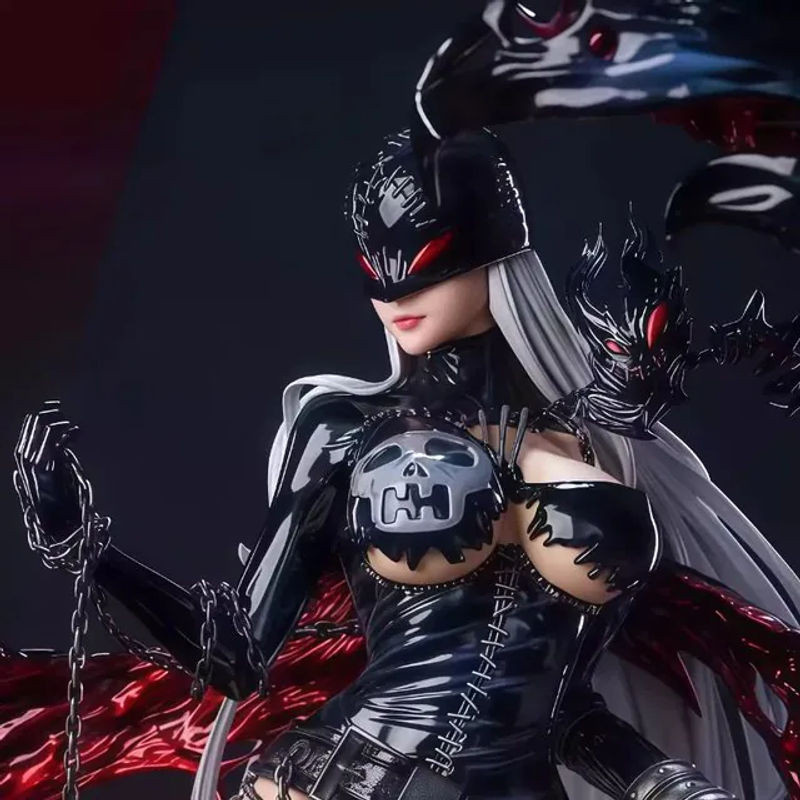 Lady Devimon Digimon Anime Sammlerstatue von Bandai in Schwarz, bemalte GK-Figur aus Kunstharz, Höhe: 48 cm - Bild 1