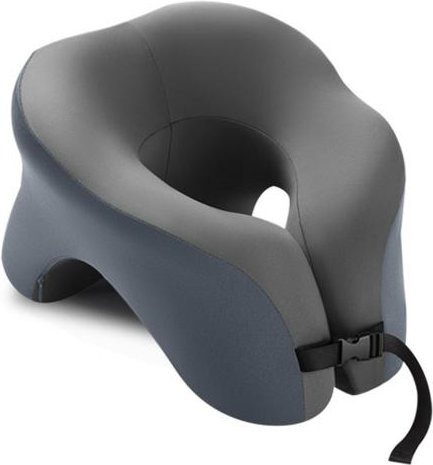 Ergonomisches U-förmiges Nackenkissen von ZTTO aus Memory-Foam in Grau für Reise, Büro und Auto - Bild 1