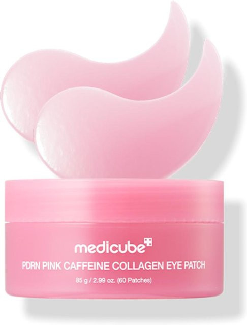 MEDICUBE PDRN Pink Koffein Kollagen Augenpflaster, 60 Stück, Unisex - Bild 1