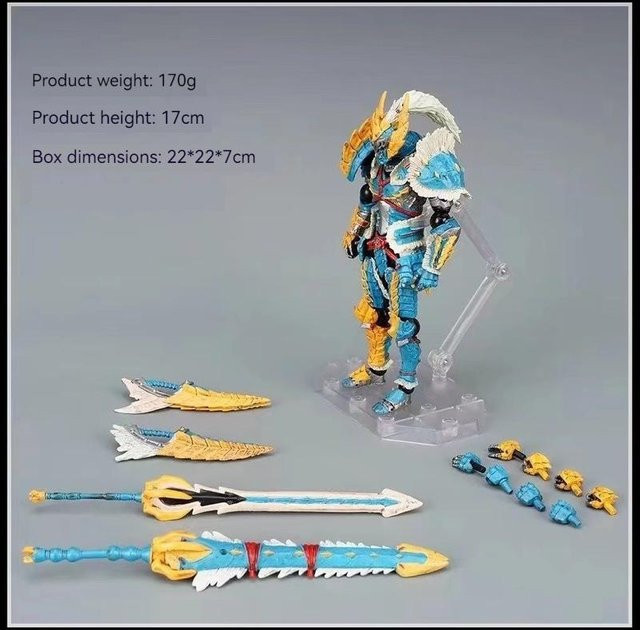 Yiran toy 1 MonsterHunter Lioleus Zinogre Gelenkige Actionfiguren Mecha Figur Bausatz - Bild 1