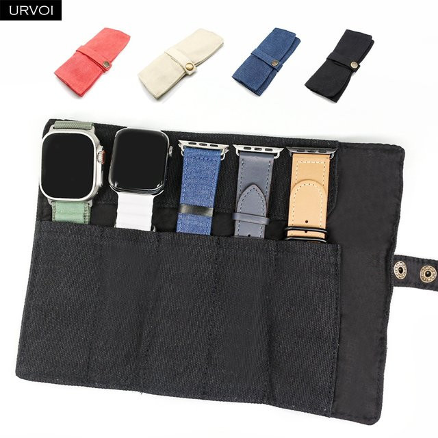 URVOI Uhrenarmband-Portfolio, Schwarz, Unisex - Bild 1