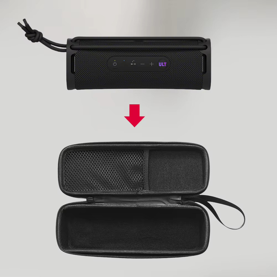 Tragbare wasserdichte Aufbewahrungstasche für Sony ULT Field 1 und SRS-ULT 10 Lautsprecher inklusive Zubehörtasche in Schwarz oder Silber - Bild 3