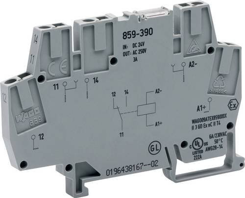 WAGO Optokopplerrelais 859-394 Grau 10 Stück - Bild 1